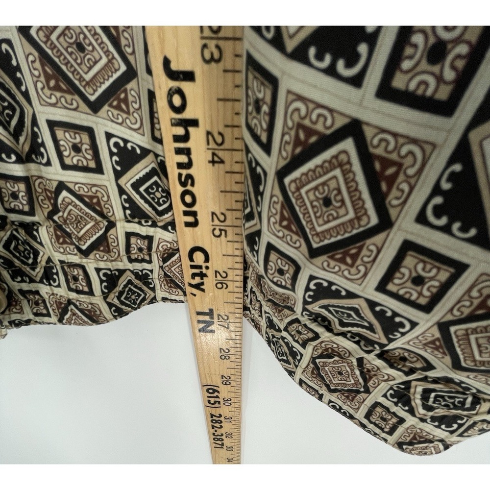 80s STUNT SPORTS XL 100% Silk Jacket Track Bomber Geometric Print Oversized - Picture 4 of 11